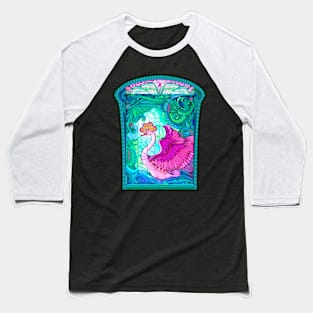 Art Nouveau window with swan Baseball T-Shirt